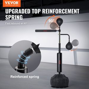 Support de sac de frappe autoportant réglable en hauteur, entraîneur de vitesse de boxe pour adolescents et adultes, entraîneur de vitesse de réflexe avec ballon de vitesse - Product Image 2