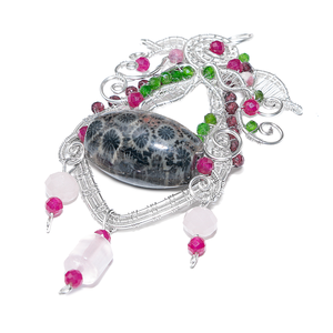 จี้2025สินค้ามาใหม่ข. Energy by begems ปะการังสีดำ Lu thong จี้เงินขนาดกลางสำหรับเครื่องประดับทำมือหรูหรา - Product Image 2