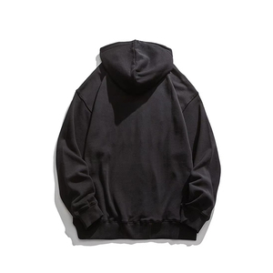 Vente en gros de sweats à capuche zippés surdimensionnés décontractés de haute qualité 100% coton avec impression personnalisée pour hommes et femmes - Product Image 3