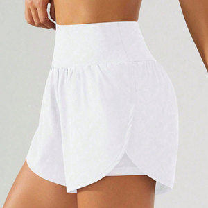 Shorts extensibles personnalisés pour femmes, en tissu côtelé, sans coutures, pour le yoga, l'entraînement, la gym et les marques de vêtements de sport tendance - Product Image 5