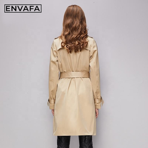 Manteau Trench Personnalisé pour Femme, Long et Chaud, Coupe-Vent Classique, Veste Imperméable pour Dames, Vente en Gros, Fabricant OEM ODM, Fournisseur USA - Product Image 2
