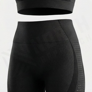 Vêtements de sport de qualité pour femmes, ensemble de yoga sans couture en deux pièces, vêtements de fitness, vêtements d'entraînement, vêtements de sport, équipement de sport - Product Image 5