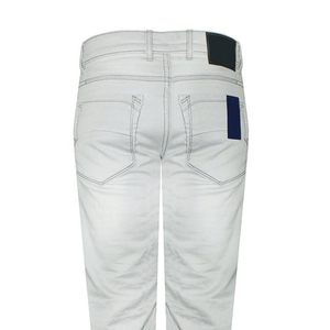 Jeans de Mezclilla de Pierna Recta y Corte Ajustado en Gris Claro de la Mejor Calidad, Cintura Alta, Algodón, Estilo Casual para Hombre, Primavera - Product Image 5