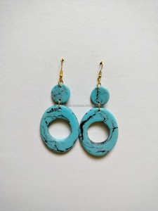 Pendientes colgantes de acrílico de Metal irregulares geométricos de resina transparente con estilo para mujer, accesorios de moda de la mejor calidad - Product Image 2