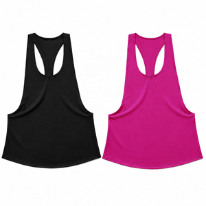 Débardeur sport pour femme bleu clair, col ras du cou, tricoté, respirant, couleur unie, coupe classique, en polyester - Product Image 2
