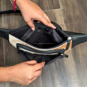 Moda chica señoras Casual pequeño moda mano tooled cuero de vaca mujeres Cross Body Sling Fanny pecho Crossbody bolsos de hombro - Product Image 6