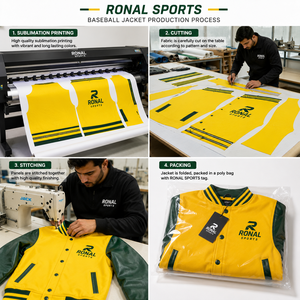 Chaqueta Deportiva de Béisbol de Invierno de Alta Calidad OEM, Chaqueta Universitaria de Lana con Logotipo Bordado en Chenilla en la Parte Delantera, Resistente al Viento, Personalizable - Product Image 5