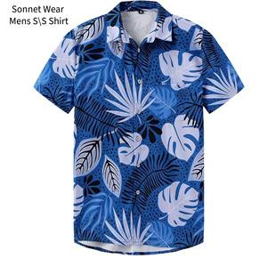 Chemise à manches courtes pour homme, vêtements décontractés de plage pour l'été - Product Image 3