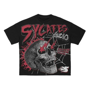 Camiseta Gráfica Oversize de Algodón 100% de Alta Calidad con Lavado Ácido, Estampado DTG y Diseño Urbano Ecológico - Product Image 6