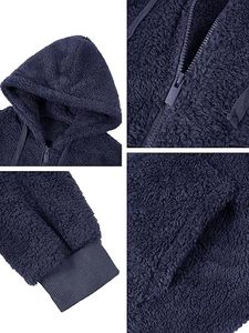 Men's Sherpa Fleece Hoodie Winter Warm <b>Teddy</b> Pullover Sweatshirt Custom Men's <b>Teddy</b> Fleece Hoodie Oversized Sherpa Sweatshirt - Product Image 3