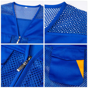 Custom Logo Men's Workwear Vest Multi Pockets Breathable <b>Construction</b> <b>Work</b> Vest <b>Clothes</b> High-end Waistcoat Vest <b>Work</b> <b>Clothes</b> - Product Image 2