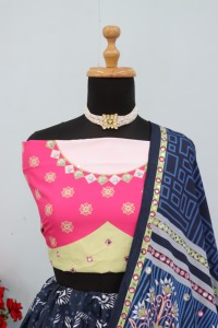 Designer Silk Traditional Navratri Lehenga Choli for Women Printed Chaniya Choli with Dupatta | Festive & Garba Party Wear - Product Image 5
