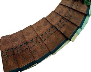 Saree en soie de coton/Saree en soie de coton tissé à la main/Saree en soie de coton pur Saree en soie de coton traditionnel - Product Image 3