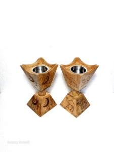 Hand-Made Wooden Incense <b>Burner</b> With Palm Tree Design Aromatic Diffuser All-Season Use - Product Image 3
