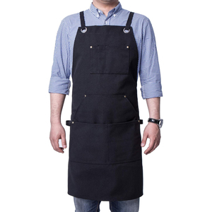 Tablier de Barbier en Gros avec Logo Personnalisé, Unisexe, Imperméable, en Cuir et Denim, pour Usage Quotidien en Salon - Product Image 2