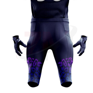 Maillot de football violet pour homme, numéro 50, en polyester respirant, taille adulte, impression par sublimation, vente en gros, impression de logo personnalisée - Product Image 4