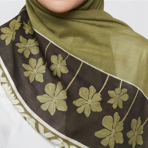 Pañuelos Hijab Personalizados con Estampado, Pañuelo Hijab de Algodón Modal Ligero, Pañuelo Largo Estampado de Primera Calidad para Mujer, Pañuelos Suaves, Accesorios de Moda para la Cabeza - Product Image 3