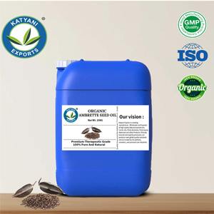 Aceite Esencial de Semilla de Ambrette Orgánico Destilado al Vapor de Calidad de Exportación Global para Aromaterapia y Formulación Cosmética en India - Product Image 4