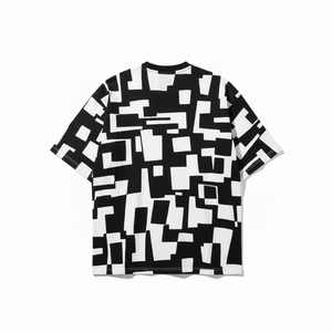 Camiseta de punto transpirable de gran tamaño con logotipo personalizado, 220 g/m², para hombre, 100 % poliéster, hombros caídos, lisa, talla grande - Product Image 3
