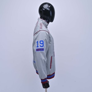 Vestes universitaires Hbcu SC State University pour hommes, gris, rouge, bleu, avec patchs brodés, coupe-vent, décontractées, fermeture éclair sur le devant, pour l'automne - Product Image 4
