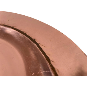 Assiette de service ronde en cuivre, idéale pour les restaurants, les hôtels et la cuisine domestique, qualité durable, vaisselle et assiettes. - Product Image 4
