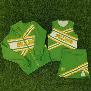 Uniformes de cheerleading personnalisés, vêtements de sport par sublimation, logo du nom de l'équipe, vêtements de cheerleading brillants, uniformes d'équipe de cheerleading personnalisés - Product Image 3