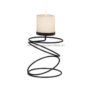 เชิงเทียนโลหะสีดำแนววินเทจแบบพรีเมี่ยมเหมาะสำหรับงานแต่งงานและของตกแต่งงานปาร์ตี้ในหลากหลายสไตล์และขนาด - Product Image 1