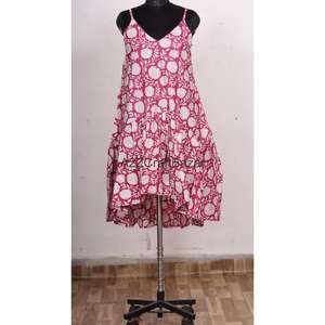 Robe moulante mi-longue en coton écologique à imprimé floral pour femme, style bohème vintage moderne, décontractée pour l'été - Product Image 6