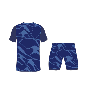 Conjunto de Camiseta y Pantalones Cortos de Fútbol Sublimados Ferocious para Hombre, Cuello en V, Absorbe la Humedad, Ropa Deportiva para Todas las Temporadas, Estampado de Camuflaje - Product Image 2