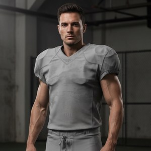 Uniforme de fútbol americano de malla resistente al por mayor, camiseta de gridiron en blanco, pantalones de compresión de alta resistencia para partidos, venta directa de fábrica - Product Image 5