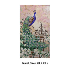 Murale personnalisable traditionnelle en bois sculpté à la main pour revêtements muraux, designs inspirés de la nature - Product Image 5