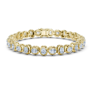 Bracelet tennis en argent sterling 925 de haute qualité avec diamants Moissanite, bijoux de luxe glacés, vente en gros - Product Image 3