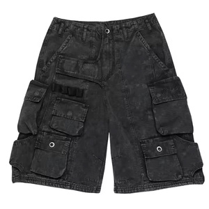 Men's Summer Gym Outdoor Waterproof Casual Cargo Shorts Quick Dry Multi Pocket Elastic Work Trousers Male Tactical Shorts - Product Image 4