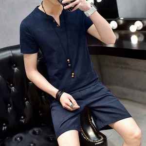 Ensemble de polos pour hommes, directement de l'usine, avec t-shirt et short, vêtements de sport en coton premium, fabricant de marques privées - Product Image 4