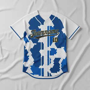 Maillot de baseball pour équipe de club, en twill, faible MOQ, logo personnalisé imprimé en 3D, maillots confortables pour adultes, t-shirt vierge 100% polyester - Product Image 5