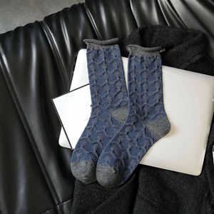 <b>Women's</b> 2026 New Crew <b>Socks</b> Embroidery Lace Pile Letter Pattern Knitted Anti-Bacterial Cotton/Spandex/Polyester - Product Image 5