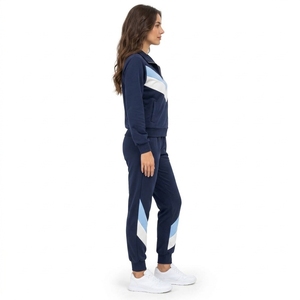 Custom <b>Women</b> Zipper Tracksuit Lightweight Casual Outfit Soft Polyester Fabric Zip Up <b>Jacket</b> And Pants Comfortable Fit Streetwear - Product Image 5