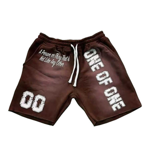 Shorts Homme Personnalisés DTG Sérigraphiés Effet Délavé Acide 100% Coton Écologique Streetwear Tendance 220 GSM - Product Image 6