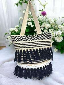 Bolso Bandolera de Yute Personalizado, Bolso de Hombro Ligero y Moderno para Uso Casual y de Viaje - Product Image 4