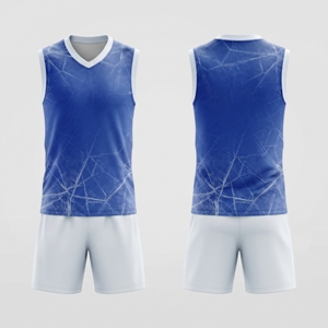Uniforme de Voleibol Profesional para la Industria Deportiva, Diseño Estampado, Cuello en V, 100% Poliéster, Transpirable y que Absorbe la Humedad - Product Image 3