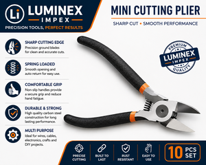LUMINEX IMPEX LUB=113 <b>Long</b> <b>Nose</b> Stainless Steel Lightweight Smooth Work Jewelry Making Polishing Pliers for Bracelet Making DIY - Product Image 1