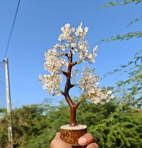 Soha Agate Natural Clear Quartz Gemstone <b>Tree</b> 300 Chips with Animal Love Fairy & Letters Design for Feng Shui & Healing Decor - Product Image 2