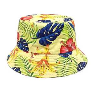 Chapeau seau unisexe à fleurs en toile de polyester, printemps-été, plage, décontracté, adulte, 56-58 cm - Product Image 2