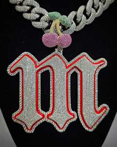 จี้ห้อยคอฮิปฮอปเงินแท้ 925 ประดับมอสซาไนต์ ปรับแต่งได้ พร้อมสลักชื่อส่วนตัว - Product Image 1