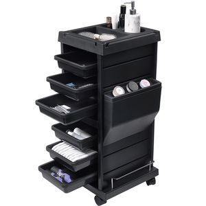 Carrello da Parrucchiere in Metallo con 6 Cassetti Rimovibili e Chiusura di Sicurezza per Stilisti - Product Image 4