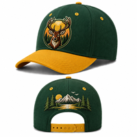 Gorra de Béisbol Premium con Cierre a Presión, Bordado Personalizado en la Parte Delantera y Trasera, Logotipo de Equipo Deportivo, para Pedidos al por Mayor, Proveedor Listo para Entregar