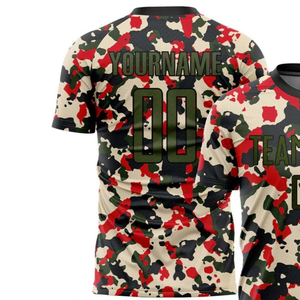 Maillots de football personnalisés de haute qualité 100% polyester Col en V Respirant Anti-humidité Unisexe Uniforme d'équipe Entraînement sportif - Product Image 2