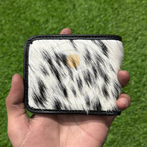 Premium Handmade Cowhide Leather <b>Wallet</b> Hair On Hide Mens Card Holder <b>Wallet</b> <b>Compact</b> Luxury Style Cowhide Leather <b>Wallet</b> - Product Image 1