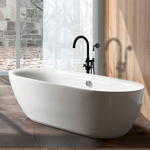 Rubinetto per Vasca da Bagno Freestanding con Doccetta - Rubinetti Premium per Bagno e Doccia - Product Image 1
