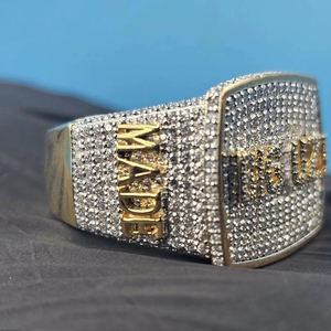 Anillo de Cóctel con Diamante Moissanite VVS Premium, Corte Brillante, Engaste de Garras, Plata de Ley 925, Certificado IGI, Fabricante Personalizado - Product Image 3